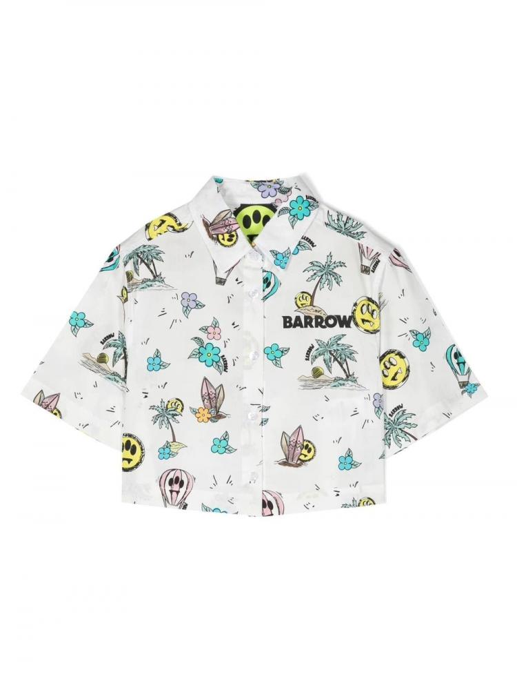 Barrow Kids - graphic-print short-sleeved shirt