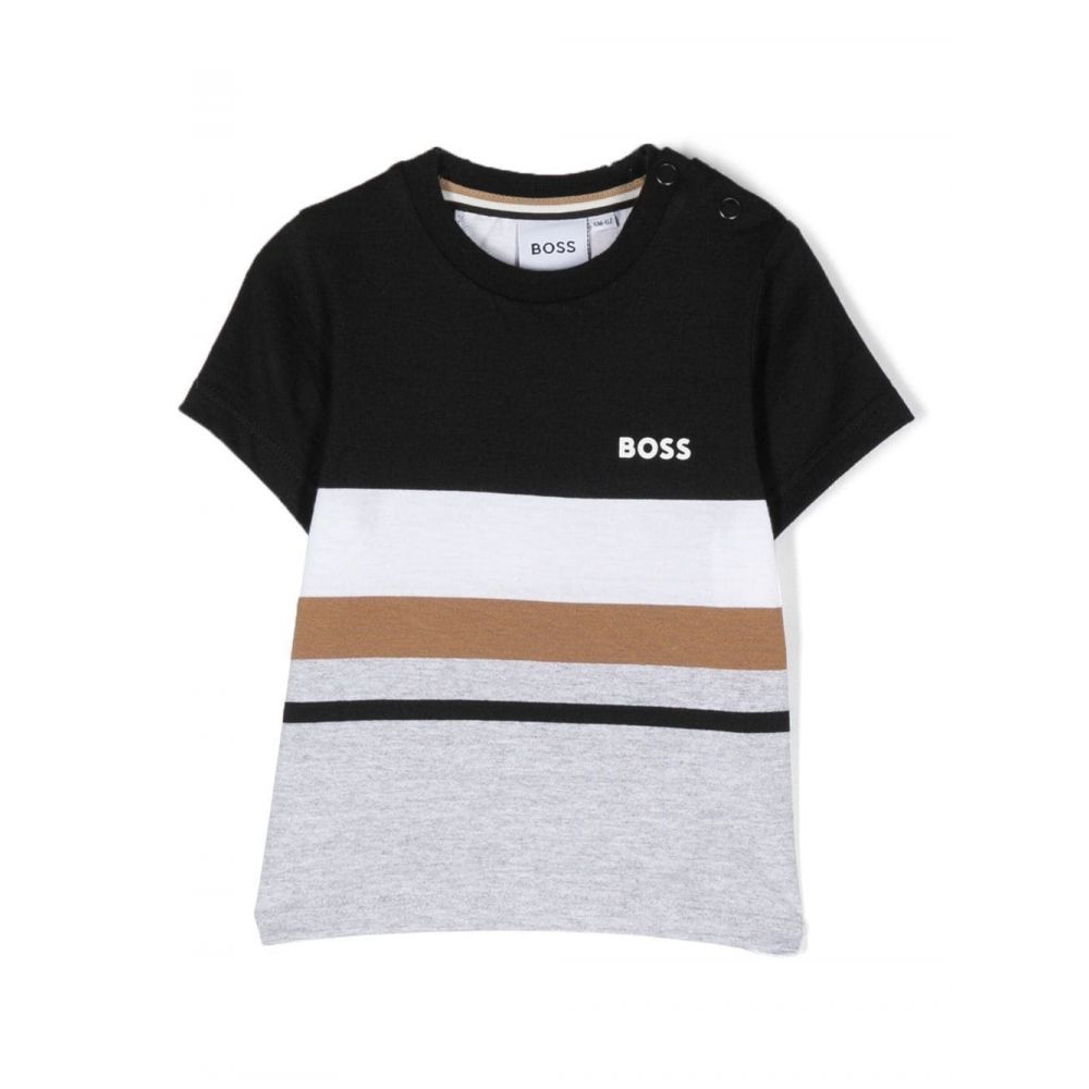 Boss Kids - logo-print short-sleeve T-shirt