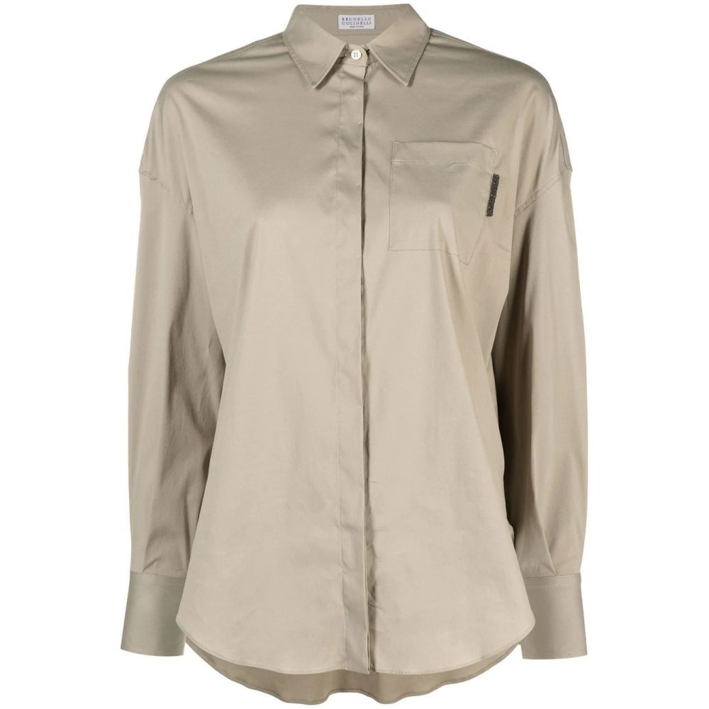 Brunello Cucinelli - patch pocket buttoned shirt