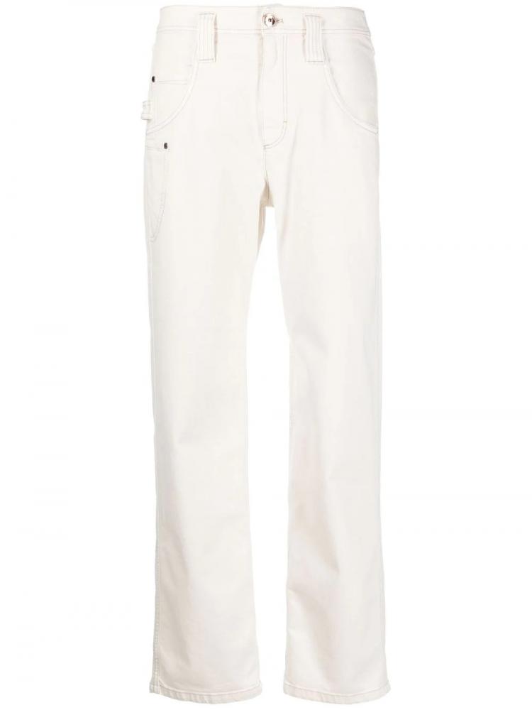 Brunello Cucinelli - high-waisted straight-leg trousers