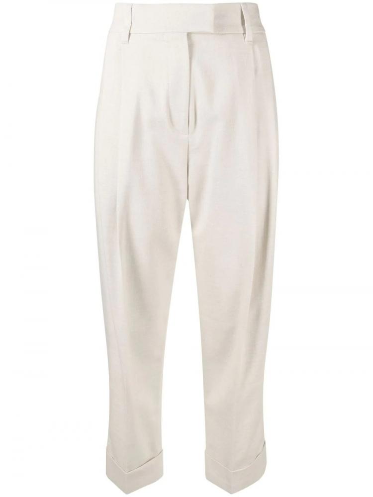 Brunello Cucinelli - high-waist tapered trousers