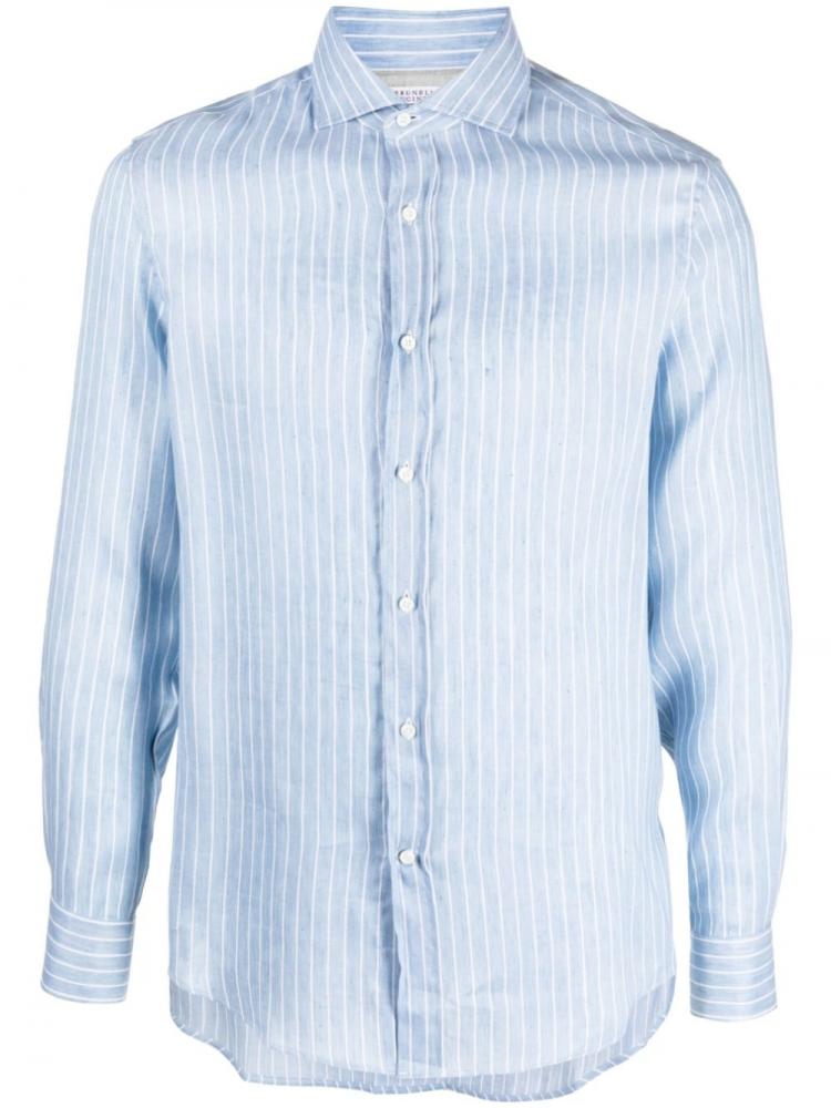 Brunello Cucinelli - striped button-up shirt