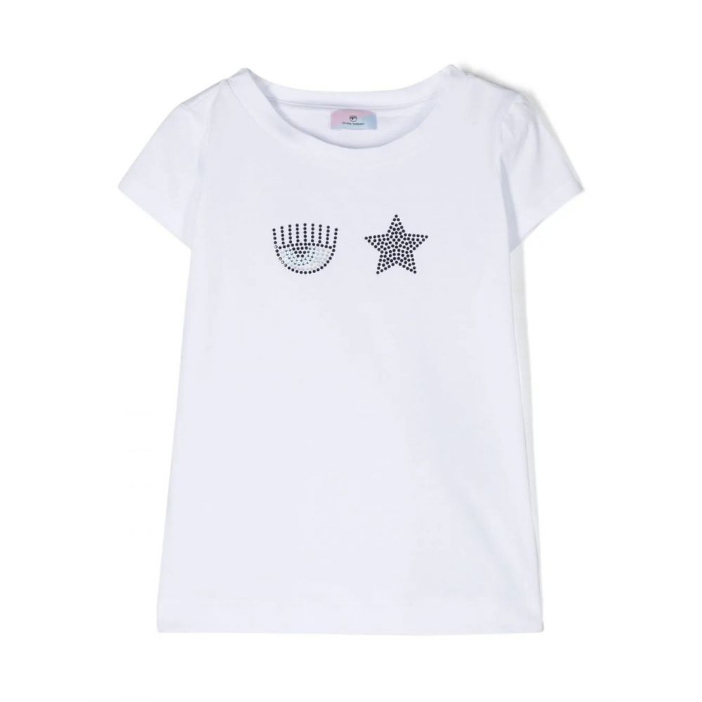 Chiara Ferragni Kids - embellished cotton T-shirt