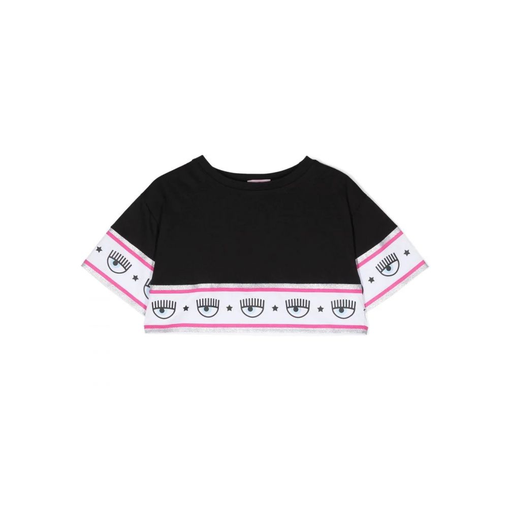 Chiara Ferragni Kids - logo-detail cotton T-shirt