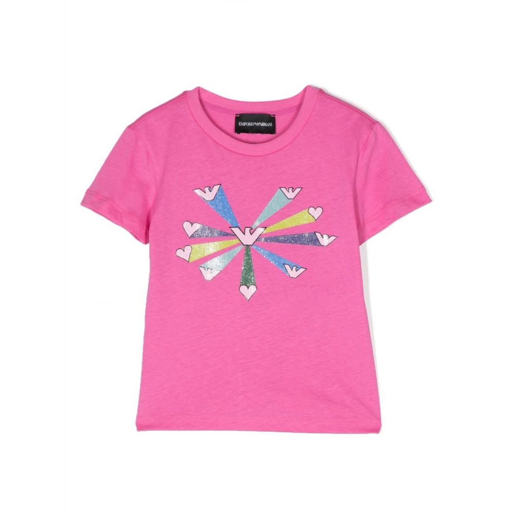 Emporio Armani Kids - graphic logo-print T-shirt