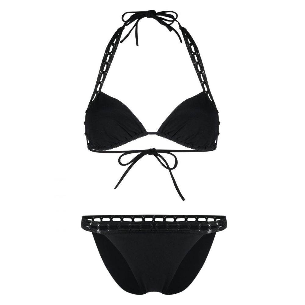 Ermanno Scervino Beachwear - crochet-trim bikini