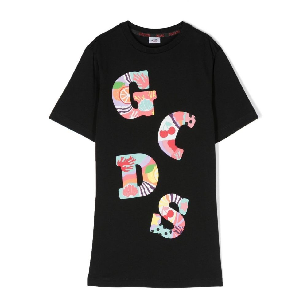 GCDS Kids - logo-print T-shirt dress