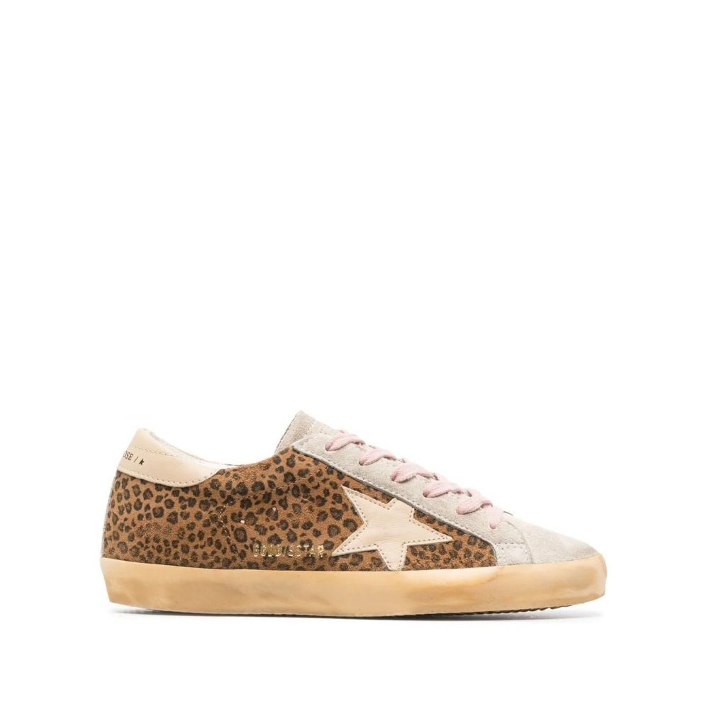 Golden Goose - Super-Star leopard-print low-top sneakers