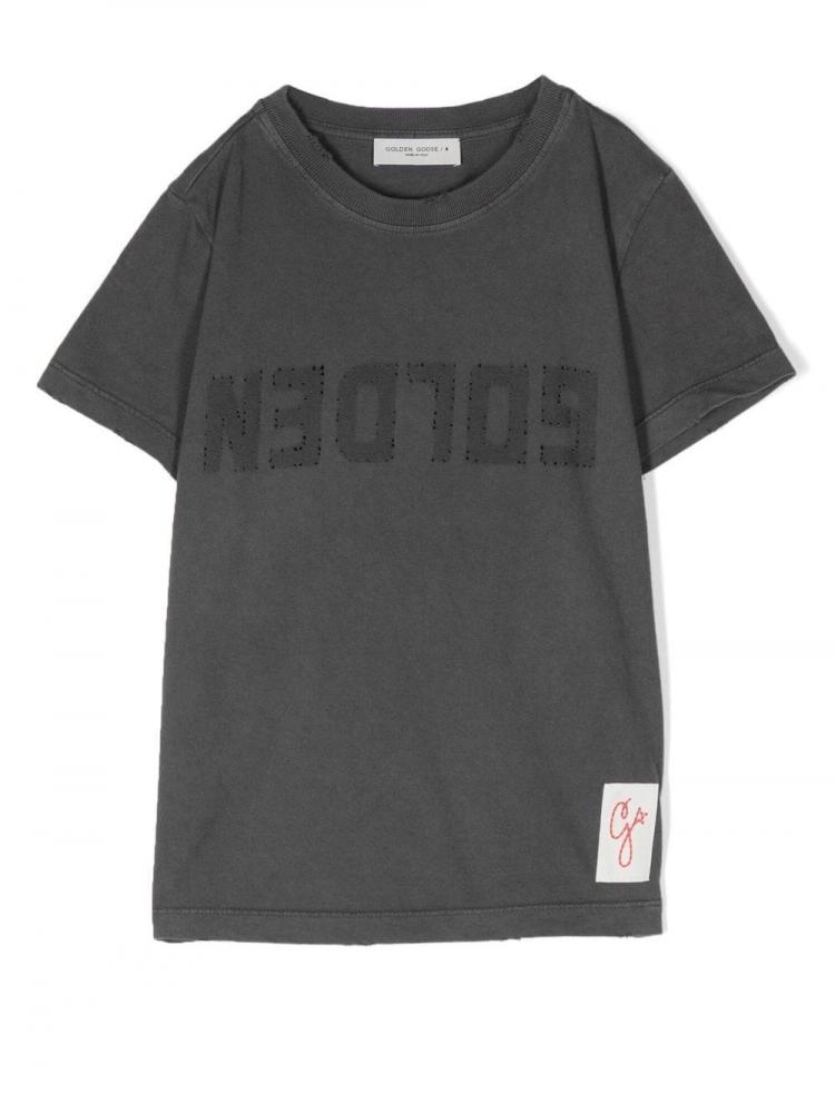 Golden Goose Kids - logo-print short-sleeved T-shirt