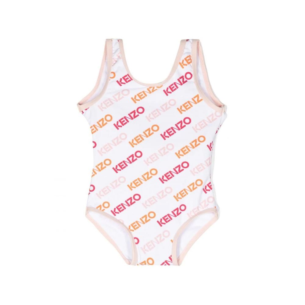Kenzo Kids - logo-print open-back swimsuit