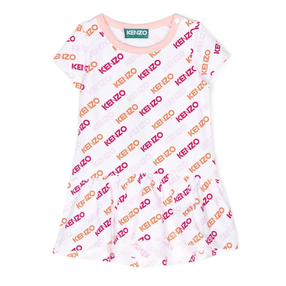 Kenzo Kids - logo-print T-shirt dress
