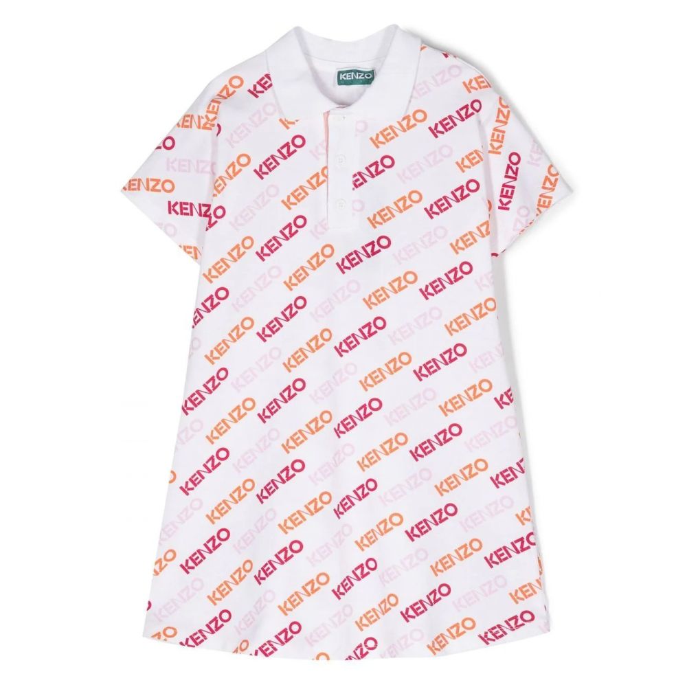 Kenzo Kids - all-over logo-print dress