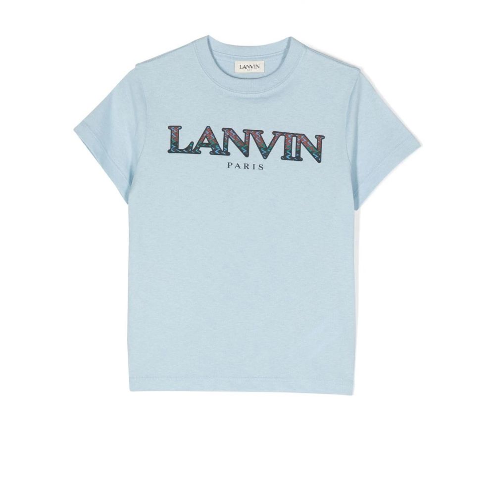 Lanvin Kids - embroidered-logo cotton T-shirt