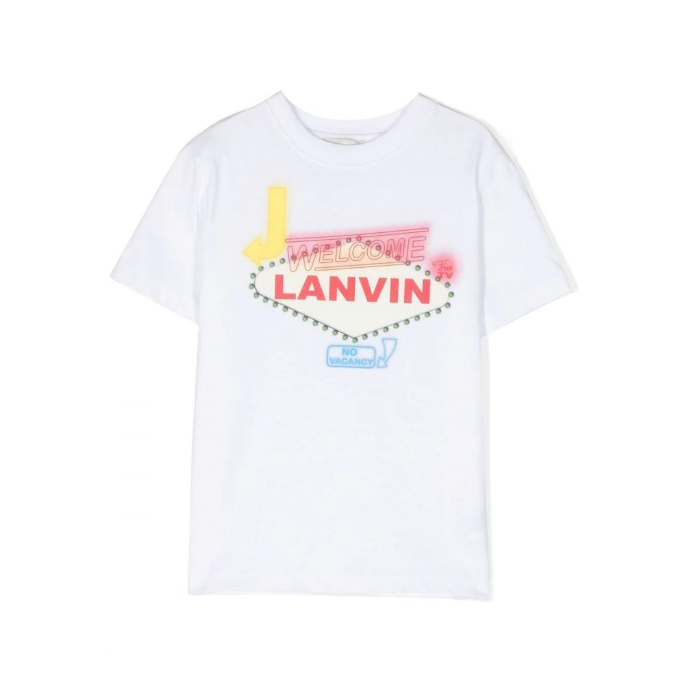 Lanvin Kids - graphic logo-print T-shirt