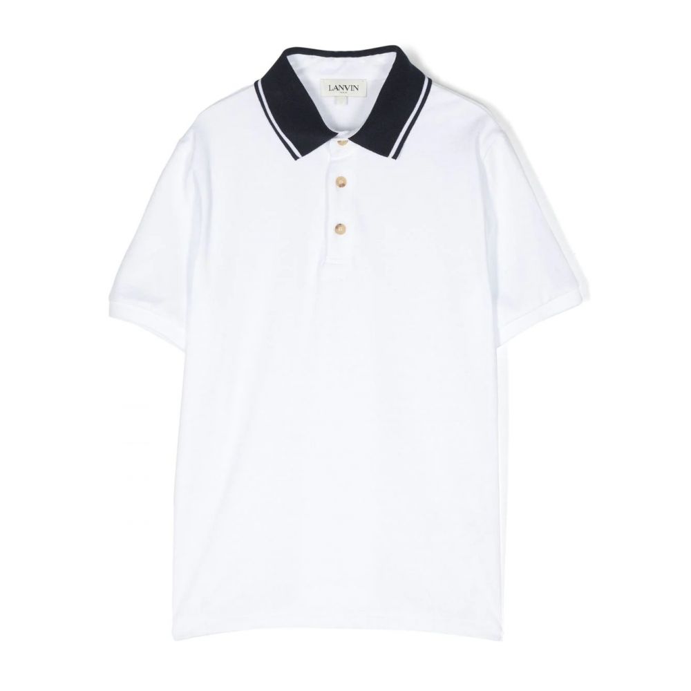 Lanvin Kids - logo-print polo shirt