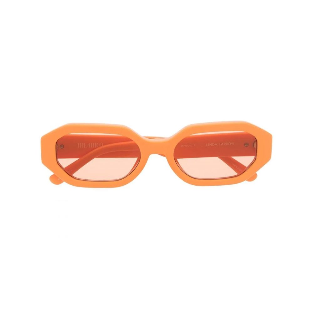 Linda Farrow - Irene oval-frame sunglasses