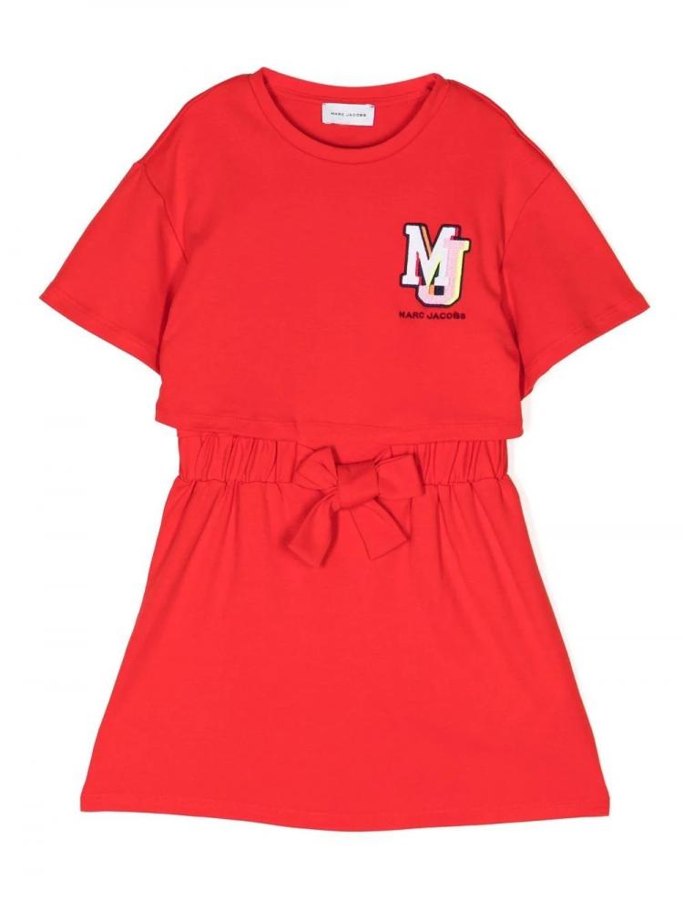 Marc Jacobs Kids - logo-patch dress
