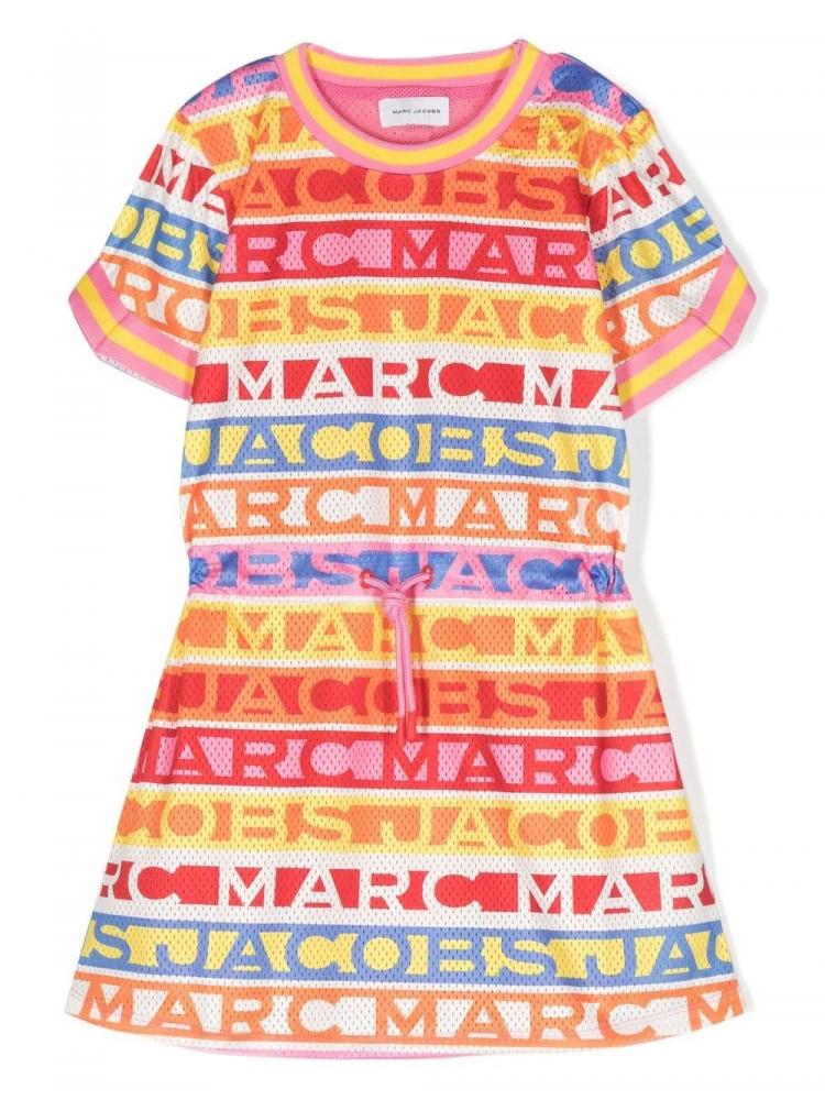 Marc Jacobs Kids - colour-block logo-print dress