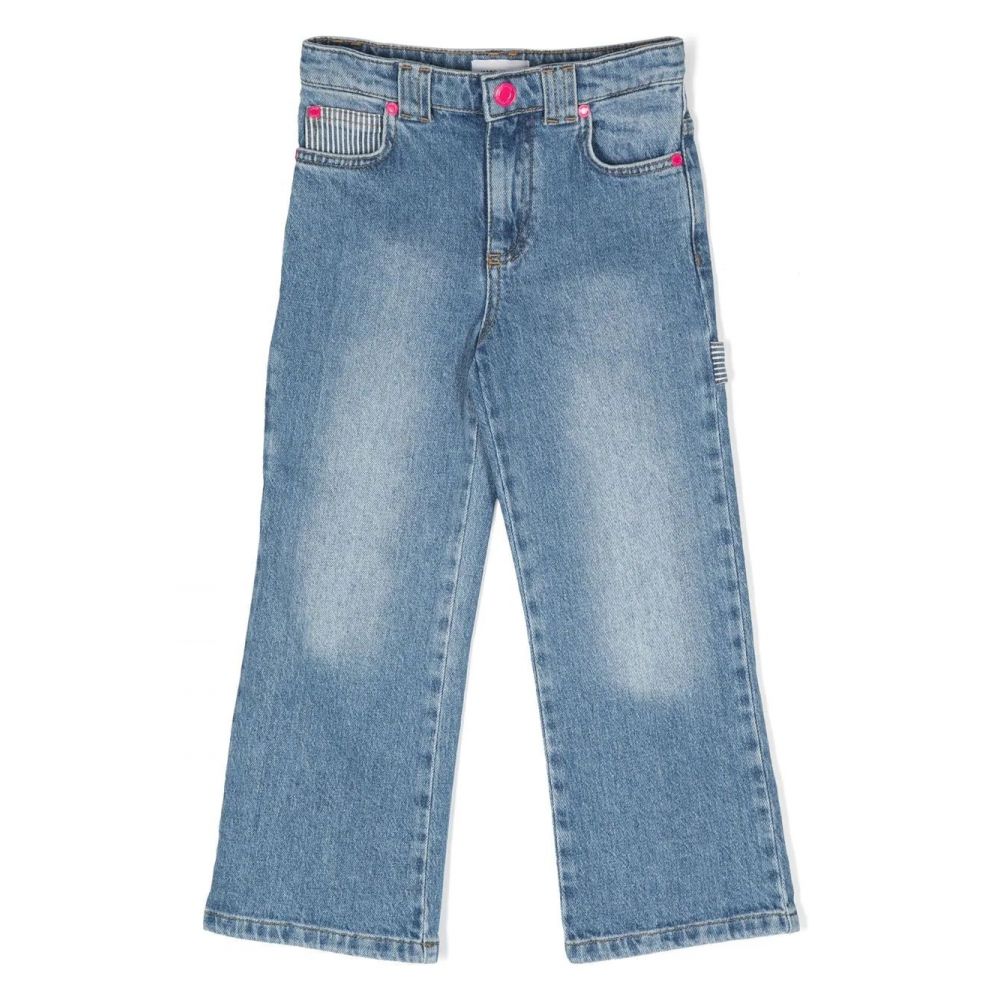 Marc Jacobs Kids - striped-detailing jeans