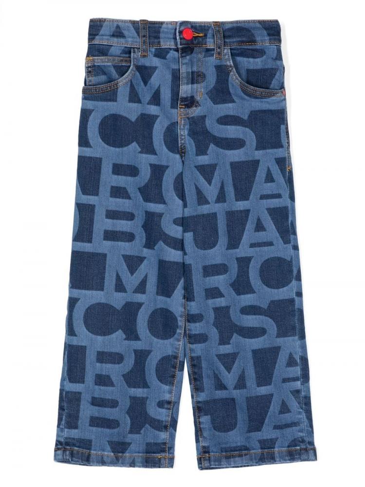 Marc Jacobs Kids - all-over logo print jeans
