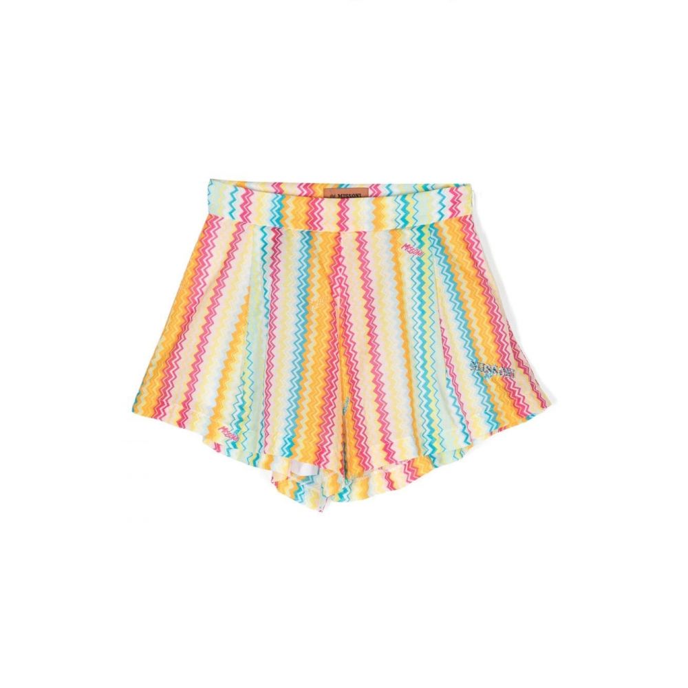 Missoni Kids - chevron-print cotton shorts