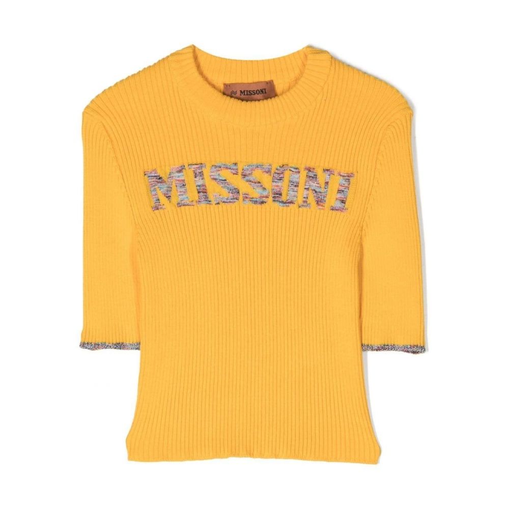 Missoni Kids - logo-print knitted top