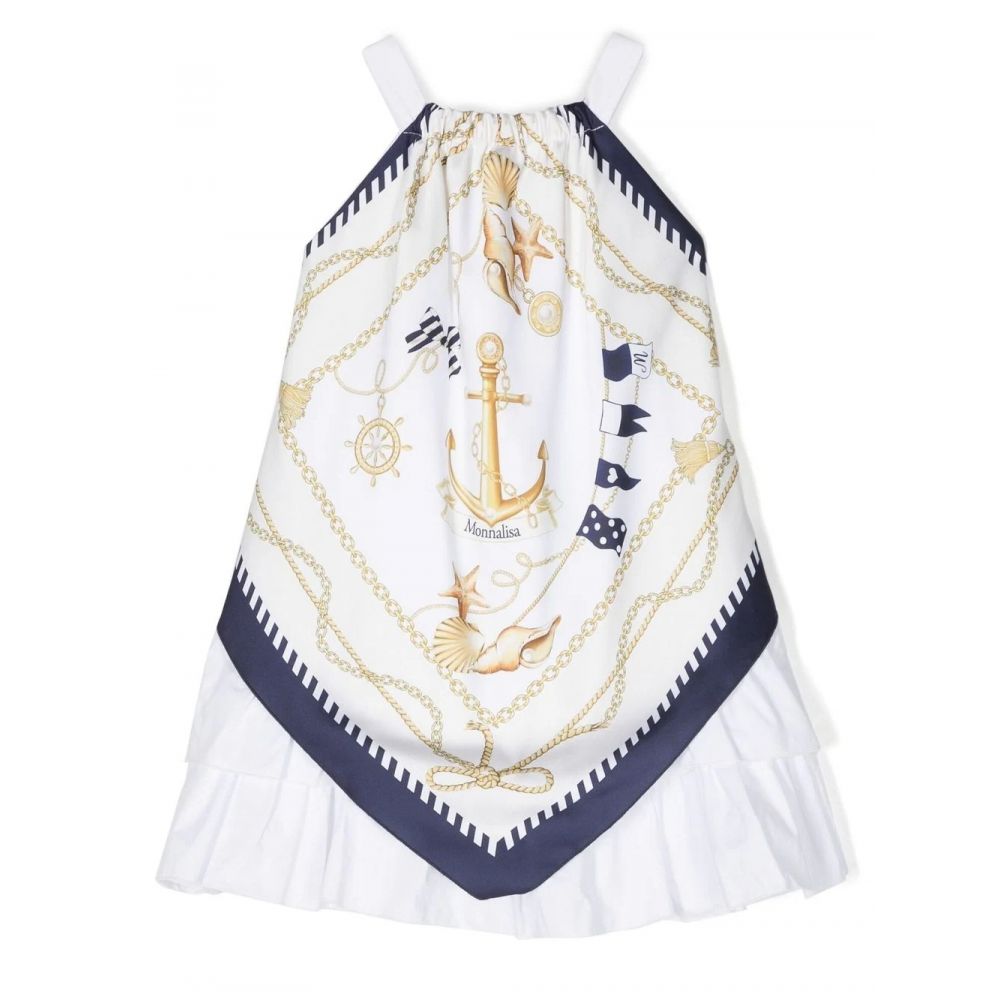 Monnalisa - nautical-print dress
