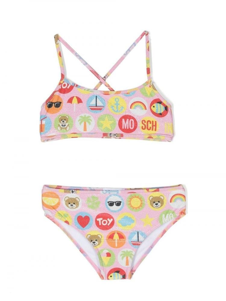 Moschino Kids - logo-print bikini set