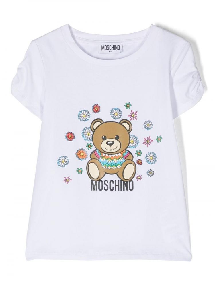 Moschino Kids - logo-print cotton T-shirt