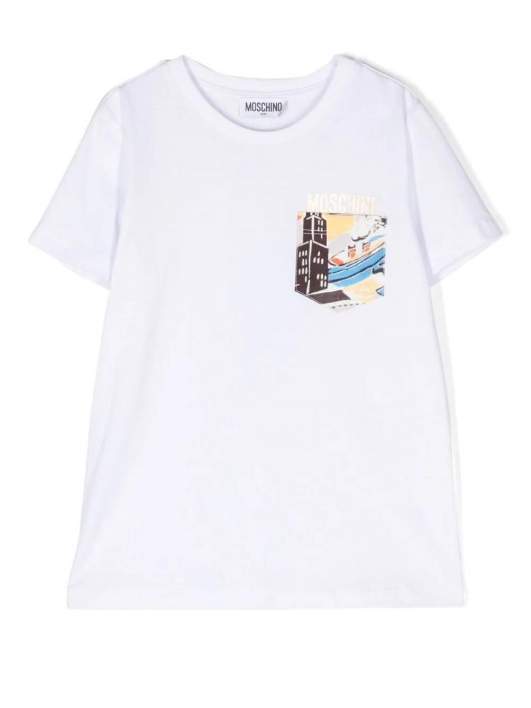 Moschino Kids - logo-print short-sleeve T-shirt