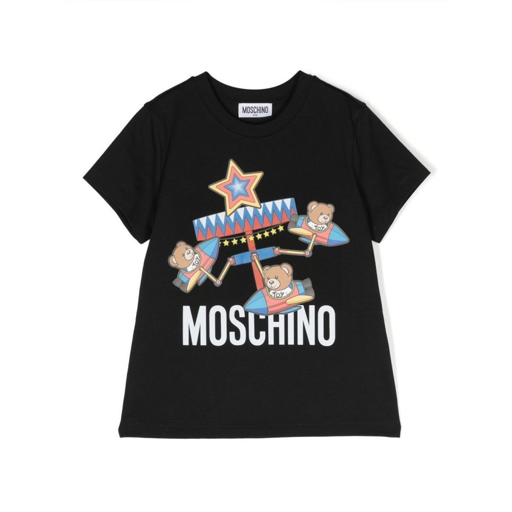 Moschino Kids - Teddy Bear cotton T-Shirt