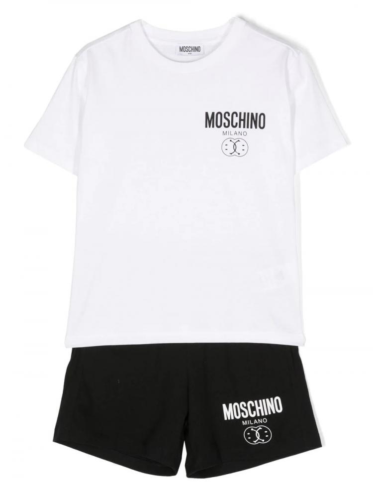 Moschino Kids - logo-print cotton short set