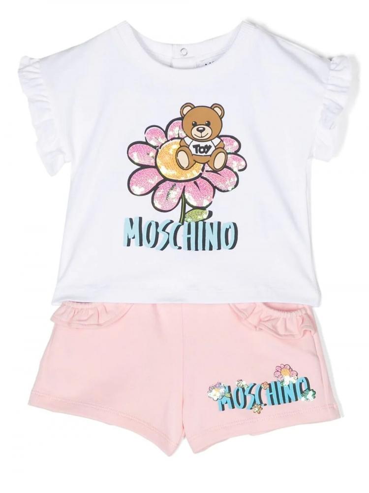 Moschino Kids - flower-teddy tracksuit