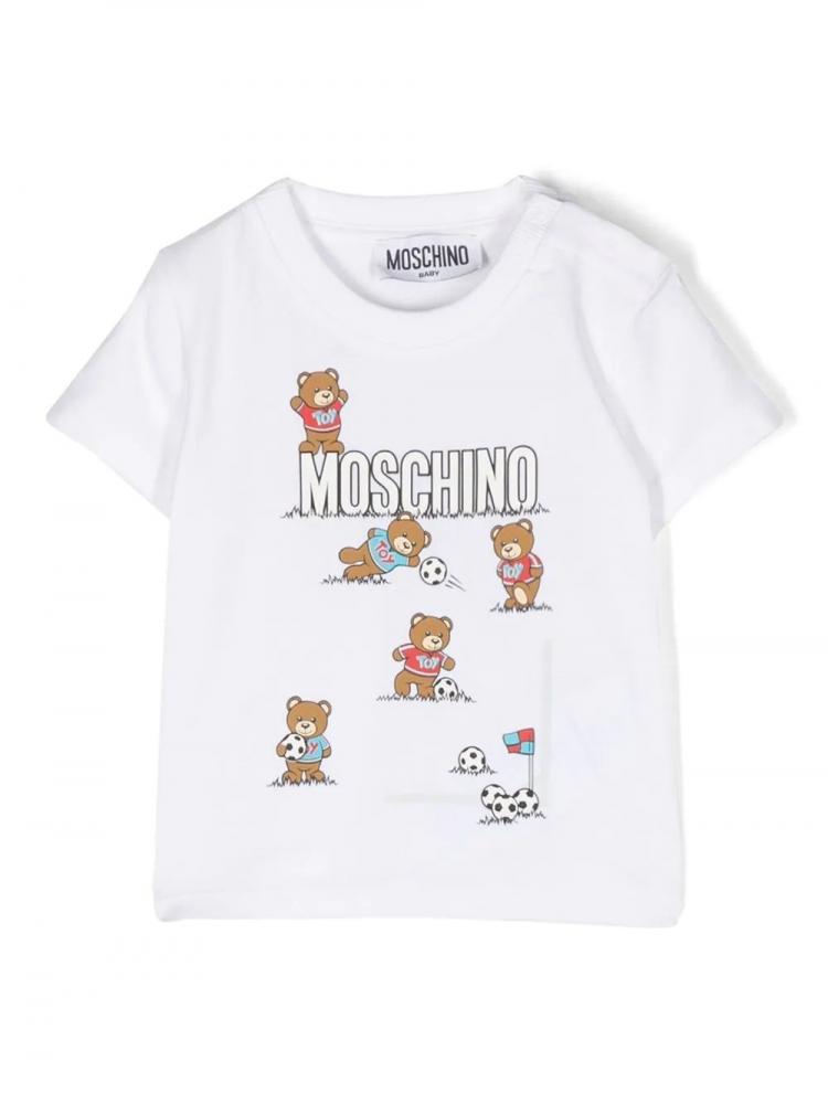 Moschino Kids - Teddy Bear cotton T-Shirt