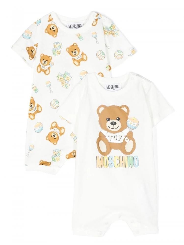 Moschino Kids - Teddy Bear-print romper set