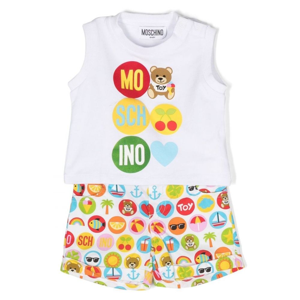 Moschino Kids - motif-print t-shirt & short set