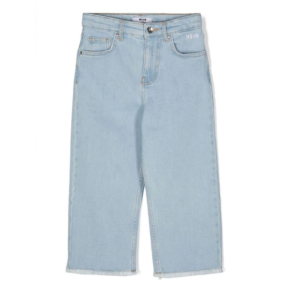 MSGM Kids - straight-leg cropped jeans