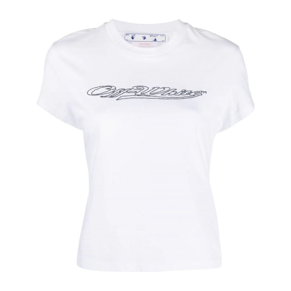 Off-White - logo detail T-shirt