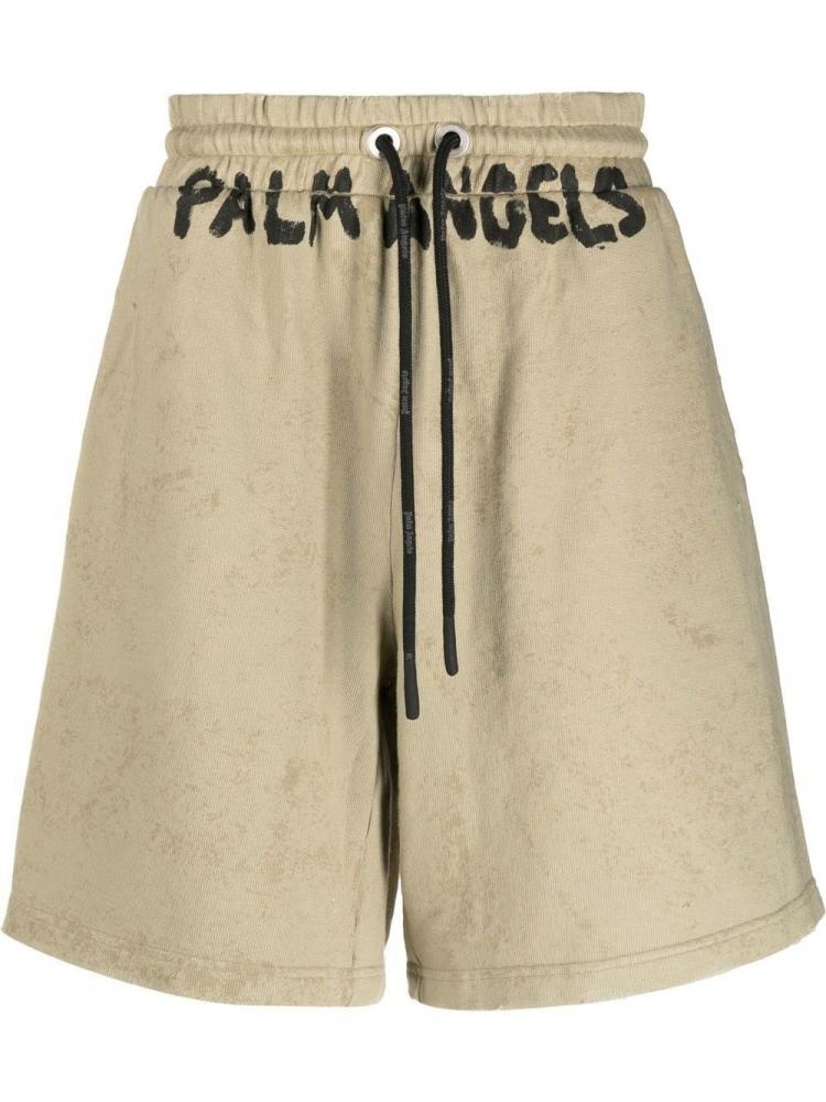 Palm Angels - Seasonal logo-print drawstring shorts