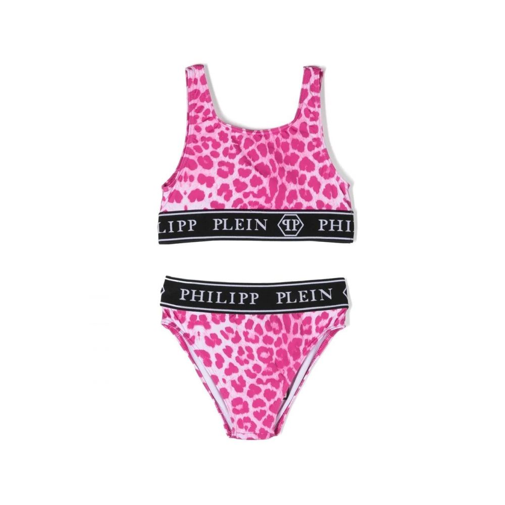 Philipp Plein Kids - Leopard-print bikini set