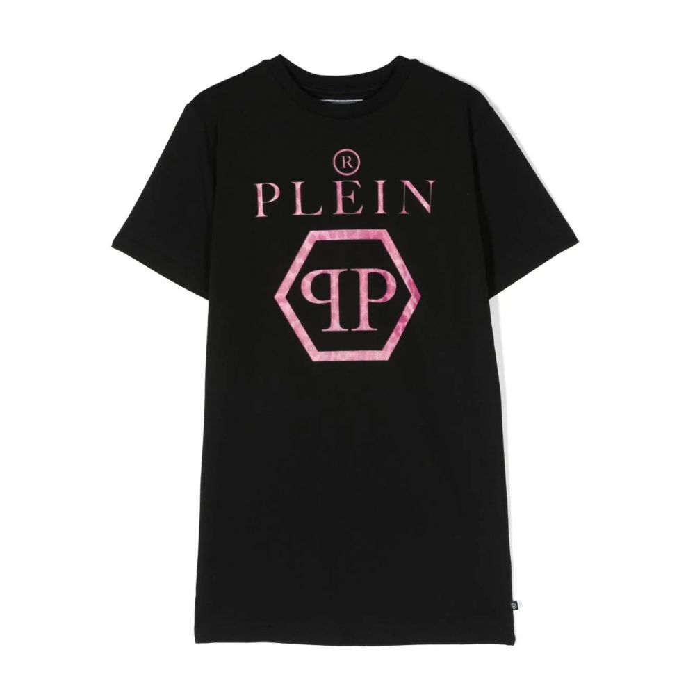 Philipp Plein Kids - logo-print round-neck T-shirt