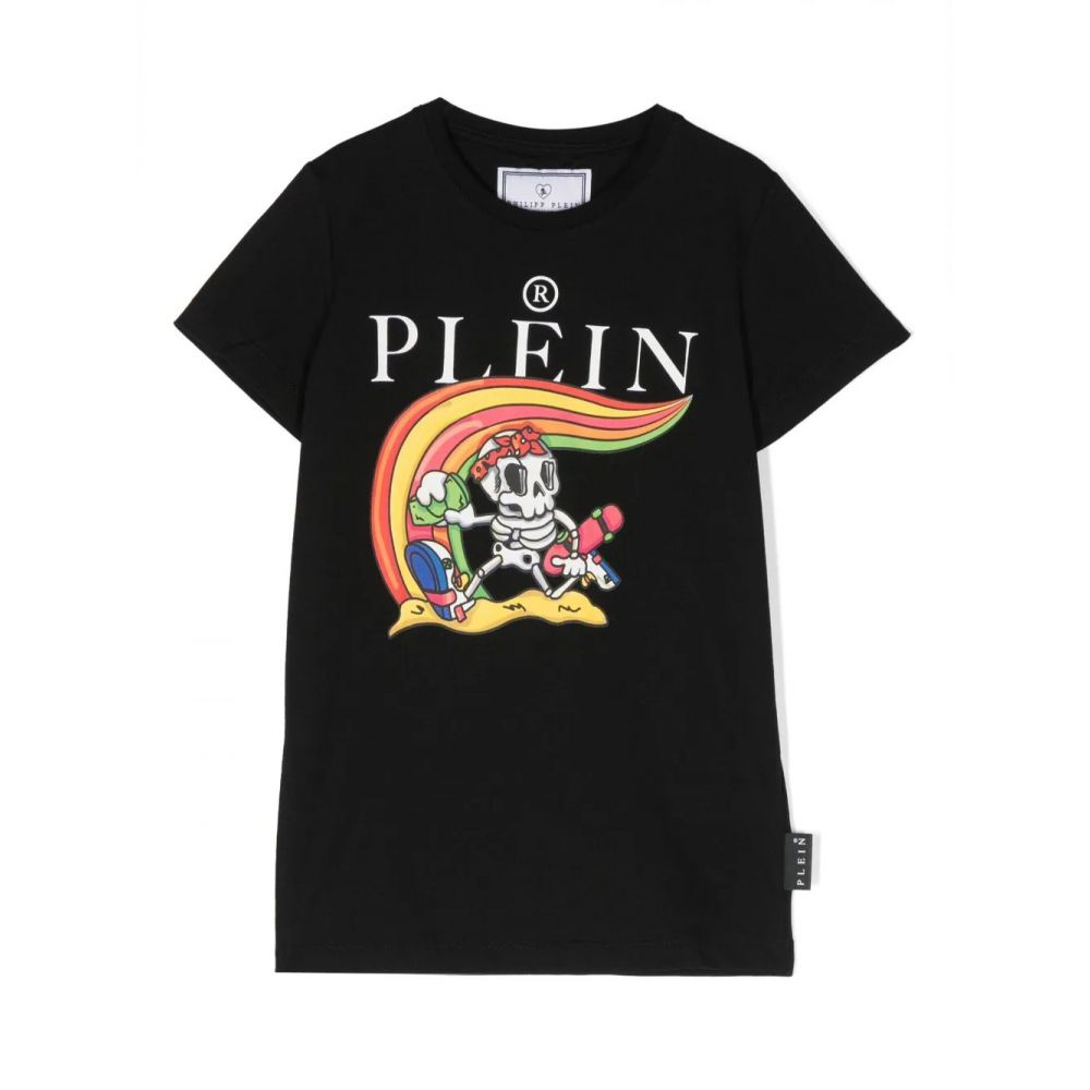 Philipp Plein Kids - logo-print cotton T-shirt