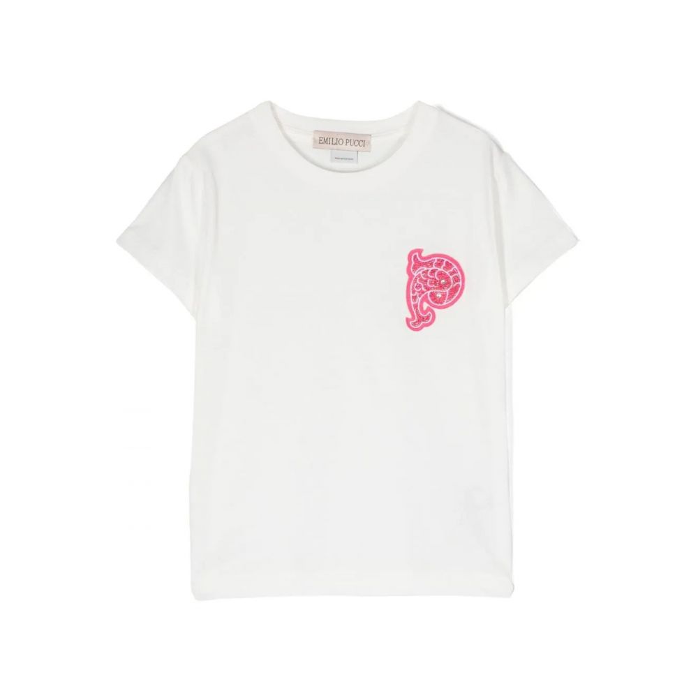 Pucci Kids - logo-apliquè short-sleeve T-shirt