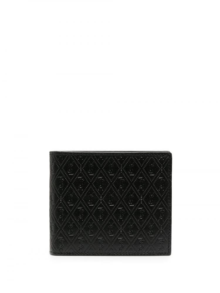 Saint Laurent - perforated leather wallet