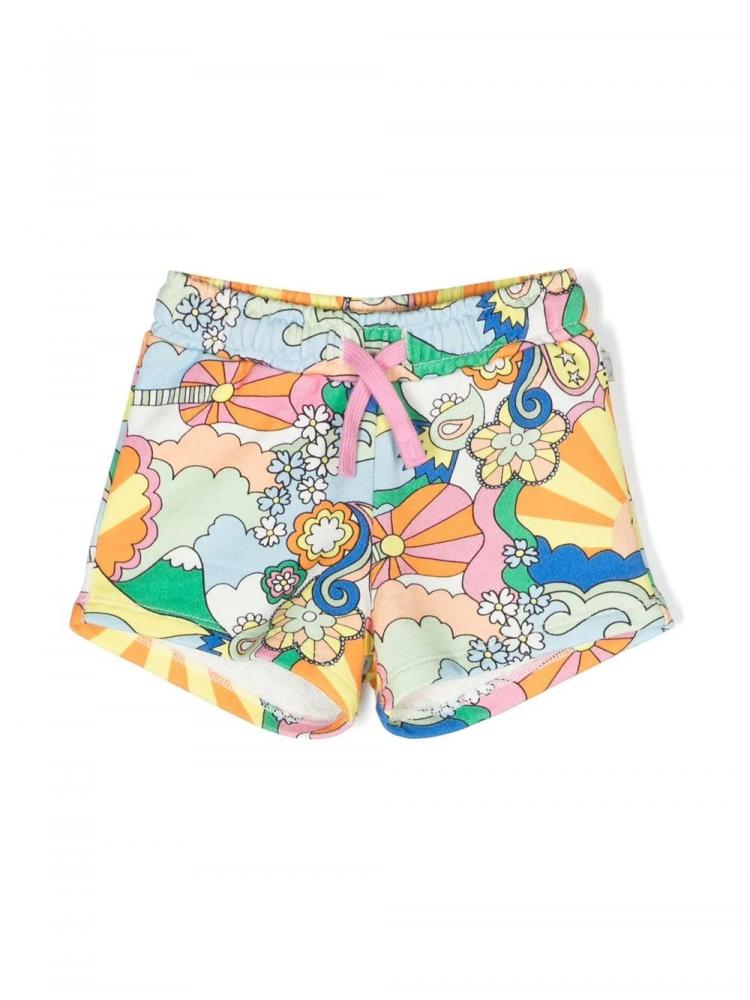 Stella McCartney Kids - graphic-print mini shorts