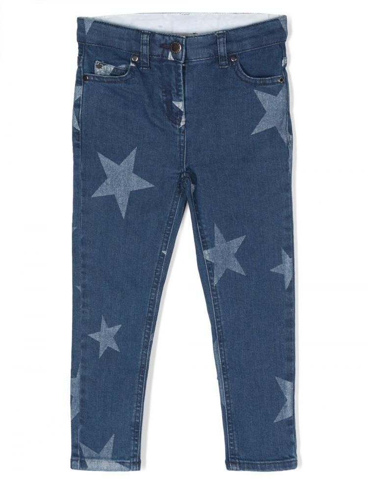 Stella McCartney Kids - star-print slim-fit jeans