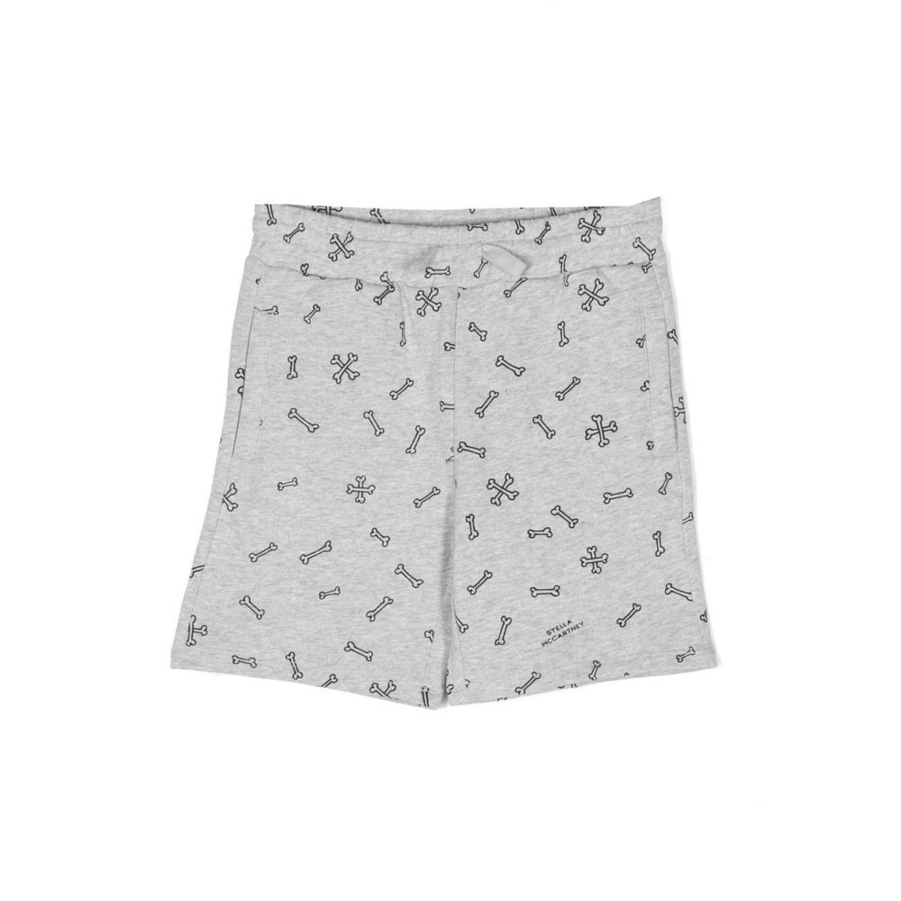 Stella McCartney Kids - bones-print cotton shorts