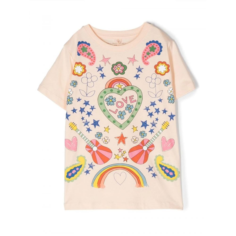 Stella McCartney Kids - illustration-style print T-shirt