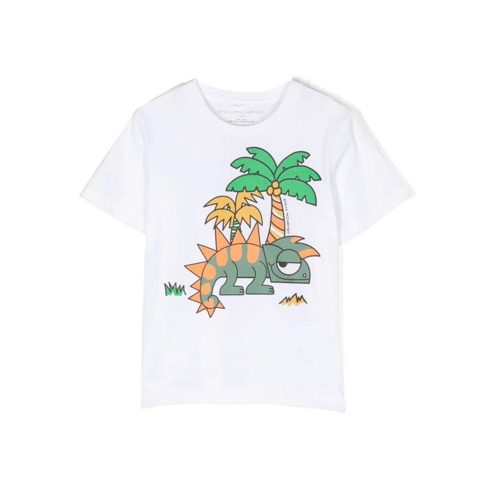 Stella McCartney Kids - graphic-print organic-cotton T-shirt