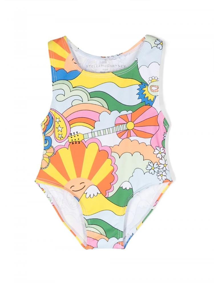 Stella McCartney Kids - all-over graphic-print swimsuit